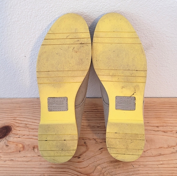 G.H. Bass Ely 2 Cobblestone Oxford Shoes Tan Canvas Size 5 - Picture 5 of 10